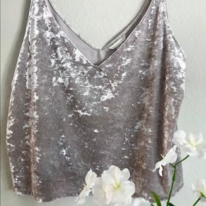 Sandy Velvet Tank/Crop Top